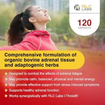 RLC a-Drenal Adrenal Support - Natural Stress Relief Capsules