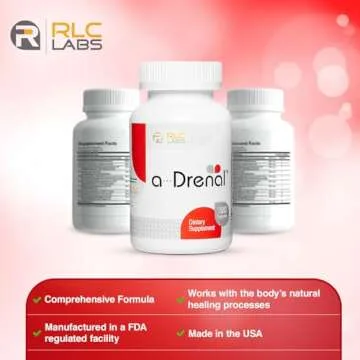 RLC a-Drenal Adrenal Support - Natural Stress Relief Capsules