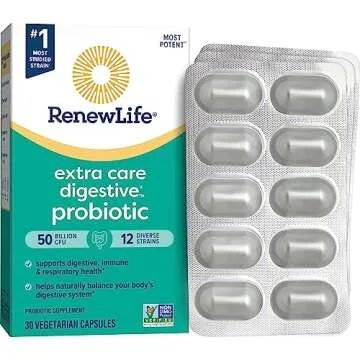Renew Life Probiotic Capsules for Digestive Health 50 Billion CFU