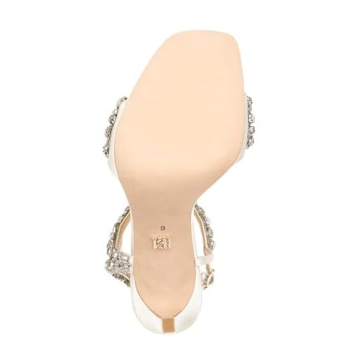 Badgley Mischka Galia Heeled Sandal in Champagne Metallic