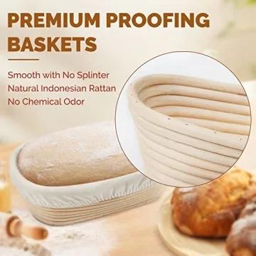 Banneton Bread Proofing Baskets Set of 2 - 10 Inch