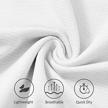 BALEAF Women's Sleeveless Golf Shirts Quick Dry V-Neck Lightweight Tennis Tank Tops Polo White M