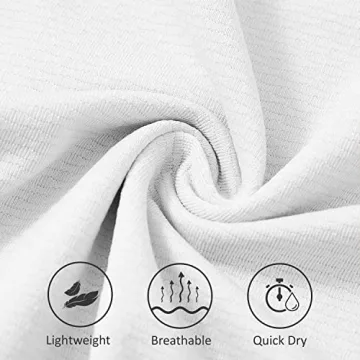 BALEAF Women's Sleeveless Golf Shirts Quick Dry V-Neck Lightweight Tennis Tank Tops Polo White M