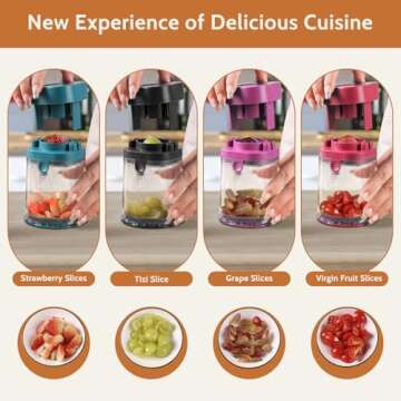 Tomato Slicer - Grape Cutte - Extrusion Fruit Divider - Small Fruit Slicer- Strawberry Cutter - Quar...