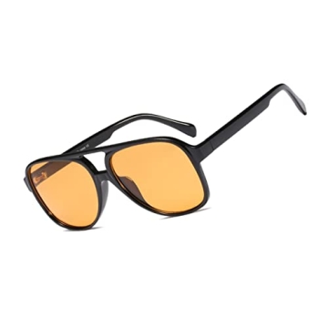 Xpectrum Retro Yellow Sunglasses Stylish Eye Protection
