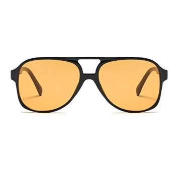 Xpectrum Retro Yellow Sunglasses Stylish Eye Protection