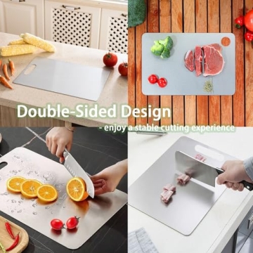 Titanium Cutting Board Set - Durable and Hygienic Alternative
