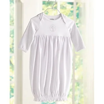 Mud Pie Baby Infant French Knot Gown 0-3 Months