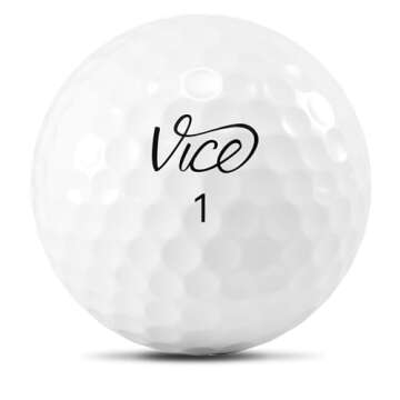 Vice Pro Plus Golf Balls White, One Dozen(Packaging may vary)