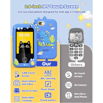 Kids Toy Smartphone for Fun Learning Ages 3-8