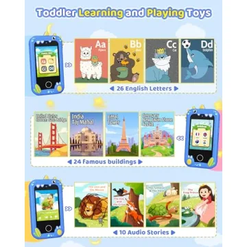 Kids Toy Smartphone for Fun Learning Ages 3-8