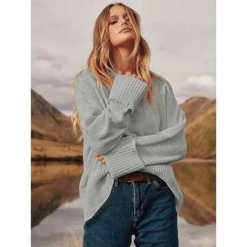 LOGENE Oversized Warm Sweater for Winter 2024 Fashion