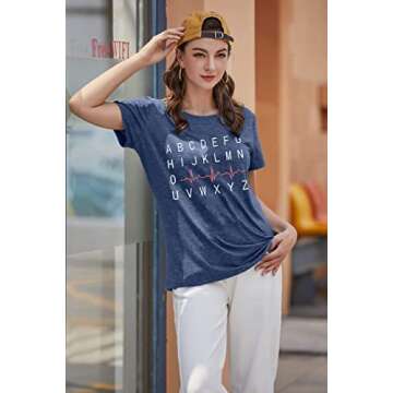 Nurse Life Shirt Casual Tee for Women Nursing Students