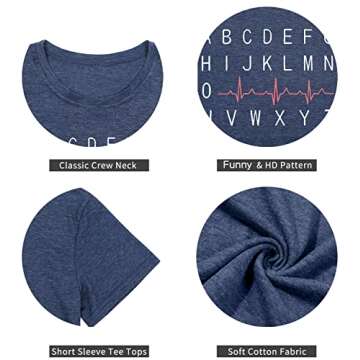 Nurse Life Shirt Casual Tee for Women Nursing Students