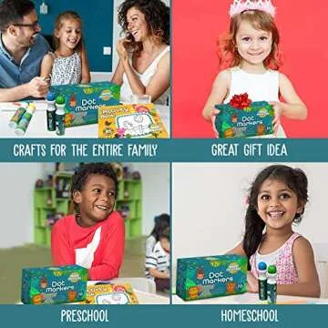 Wee Creators Dot Markers for Kids | Washable Mess Free Art Supplies