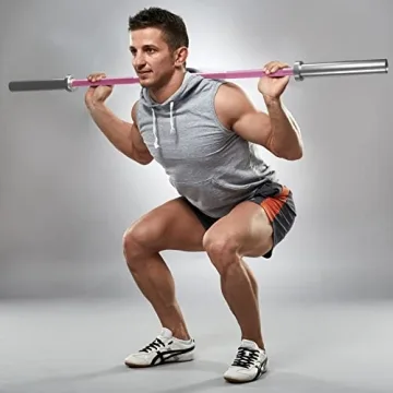 POWER GUIDANCE Olympic Barbell Bar 26lb 5ft Pink Strength Training