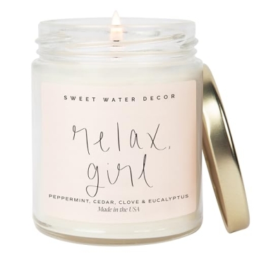 Relax Girl Scented Candle - 40 Hour Burn Eco-Friendly
