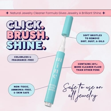 Portable Jewelry Cleaning Pen for Diamonds Gemstones Gold Silver