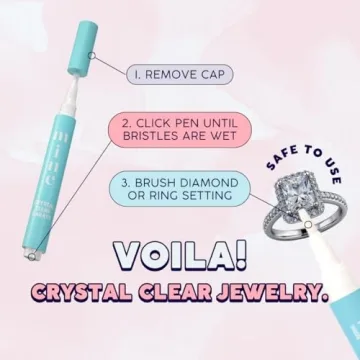Portable Jewelry Cleaning Pen for Diamonds Gemstones Gold Silver