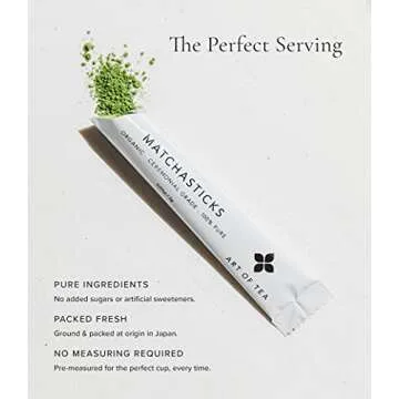 Art of Tea Matchastick 12 Count - Premium Matcha Green Tea
