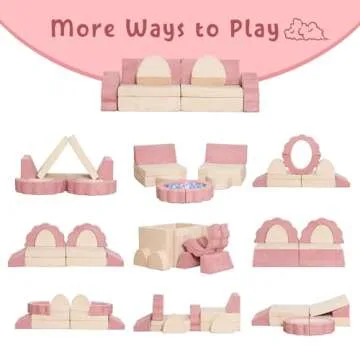 Annualring Kids Play Couch - Modular Sofa Set for Toddlers