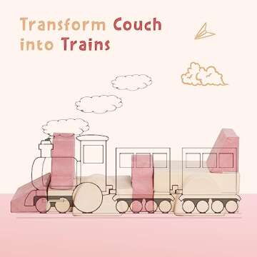 Annualring Kids Play Couch - Modular Sofa Set for Toddlers