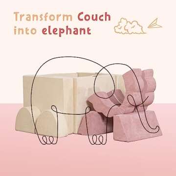 Annualring Kids Play Couch - Modular Sofa Set for Toddlers