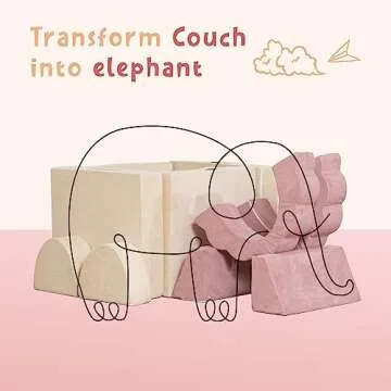 Annualring Kids Play Couch - Modular Sofa Set for Toddlers