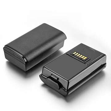 OBVIS for Xbox 360 Controller 2 Pack Rechargeable Battery Kit with Dual Charging Station Dock Charger Stand Base