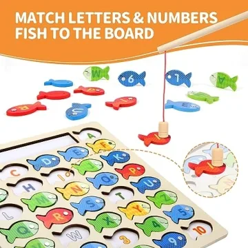 Diaodey Magnetic Fishing Game for Educational Fun Toy