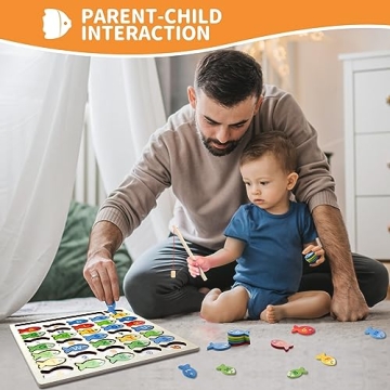 Diaodey Magnetic Fishing Game for Educational Fun Toy