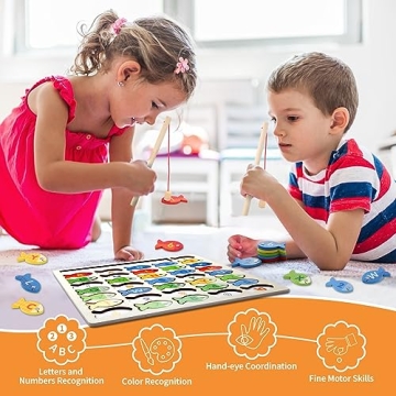 Diaodey Magnetic Fishing Game for Educational Fun Toy