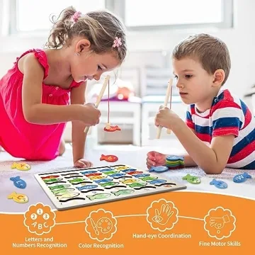 Diaodey Magnetic Fishing Game for Educational Fun Toy