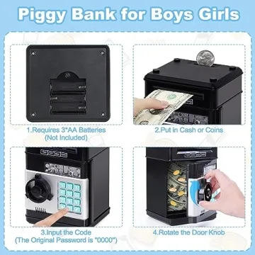 Electronic Piggy Bank for Kids - Ages 3-12