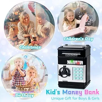 Electronic Piggy Bank for Kids - Ages 3-12