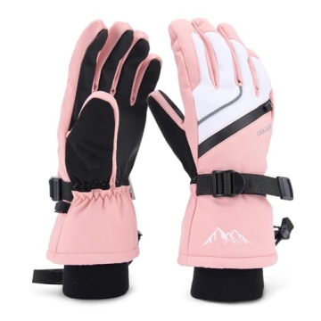 Ski Gloves for Men Women - Winter Snow Gloves Windproof & Waterproof for Cold Weather, Thinsulate Wa...