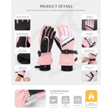 Caracaleap Ski Gloves – Warm, Waterproof Winter Gear