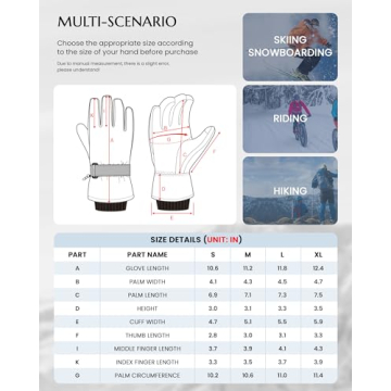 Caracaleap Ski Gloves – Warm, Waterproof Winter Gear