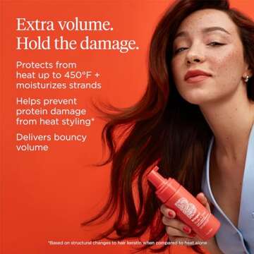 Briogeo Style + Treat Yuzu + Plum Oil Full Miracle Styling Foam, Control Frizz, Heat Protection, Enhance Wavy Hair, Volumized Hair Blowout, Add Texture to All Hair Types, Vegan, Cruelty-Free, 5 fl oz