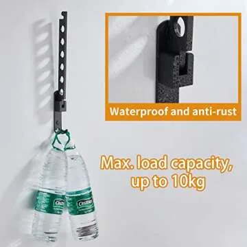 JOOM Retractable Folding Wall Hanger Clothes Drying Rack