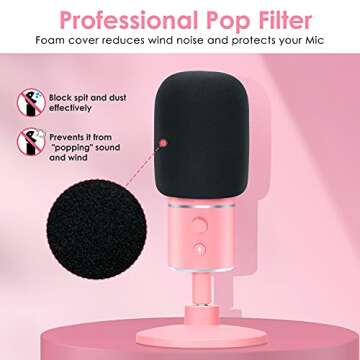 Stylish Pink Shock Mount for Razer Seiren X Microphone