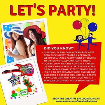 Cube Weight Balloon Weights, Durable 10 Piece Set