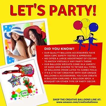 Cube Weight Balloon Weights, Durable 10 Piece Set