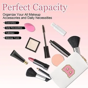 Small Personalized Makeup Bag - Travel Organizer for Women