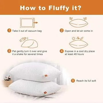 OYT Memory Foam Adjustable Cooling Pillows Set for Sleeping