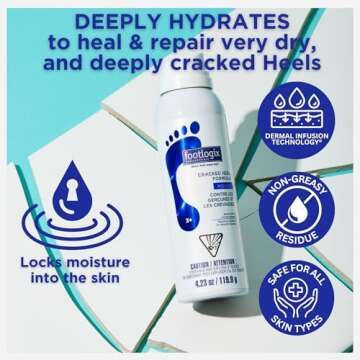 FOOTLOGIX Cracked Heel Formula, White 4.23 Ounce