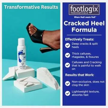FOOTLOGIX Cracked Heel Formula, White 4.23 Ounce