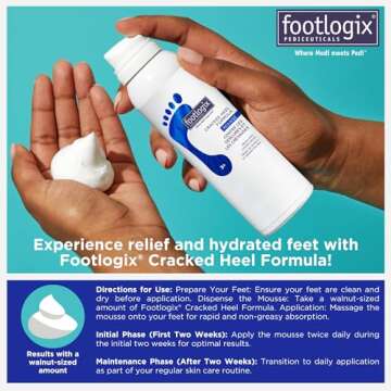 FOOTLOGIX Cracked Heel Formula, White 4.23 Ounce