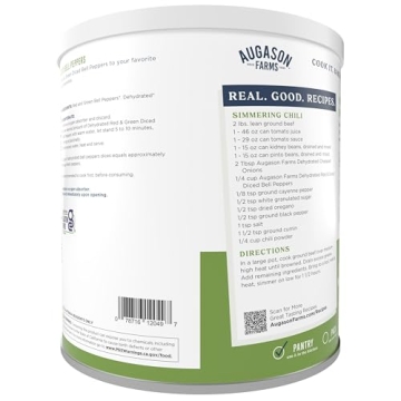 Augason Farms Dehydrated Bell Peppers for Cooking and Emergencies