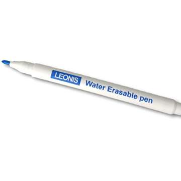 LEONIS Water Erasable Fabric Marking Pen Blue 5 Count Pack [ 78008 ]